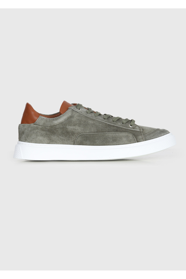 Khaki Suede Sneakers