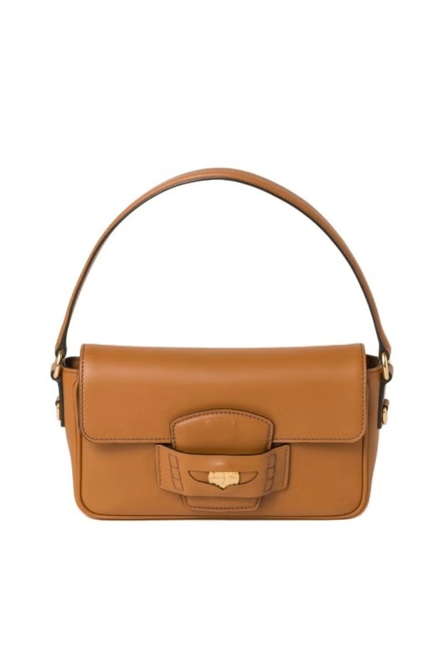Penny Leather Handbag Shoulder Bag Flat