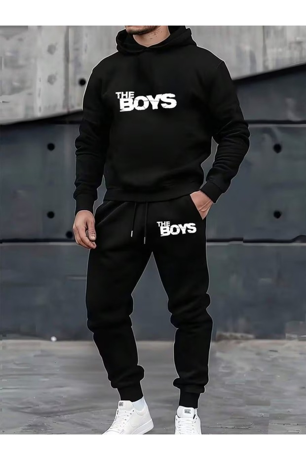 Unisex μαύρο ζέρσεϊ με τύπωμα