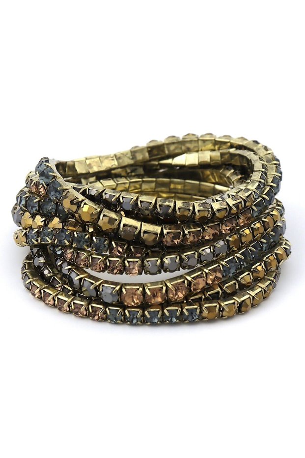 Zr stone bracelet set