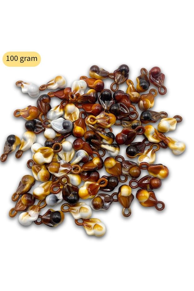Acrylic Drop-Shaped Asymmetrical Beads, 100 grams