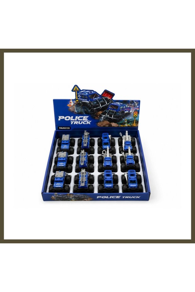 779-69 DOUBLE-SIDED METAL DIECAST POLICE CAR (price per unit) BX