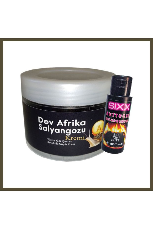 Giant 100 mL Cream with Giant African Snail Extract for Anti-Aging + Sıxx Butt-Shaping Cream 60 m BX