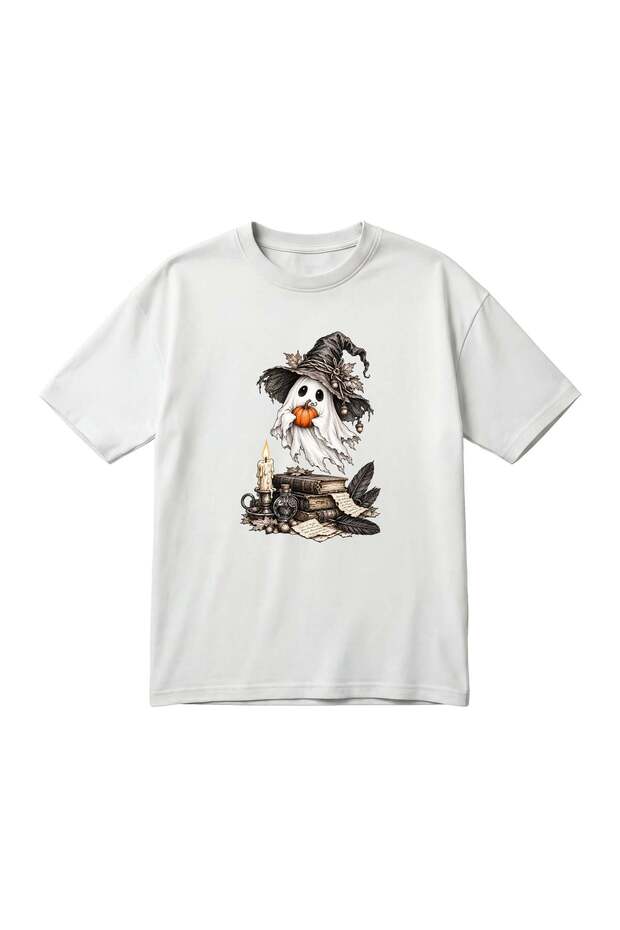 HALLOWEEN GHOST Printed Unisex Oversized T-Shirt
