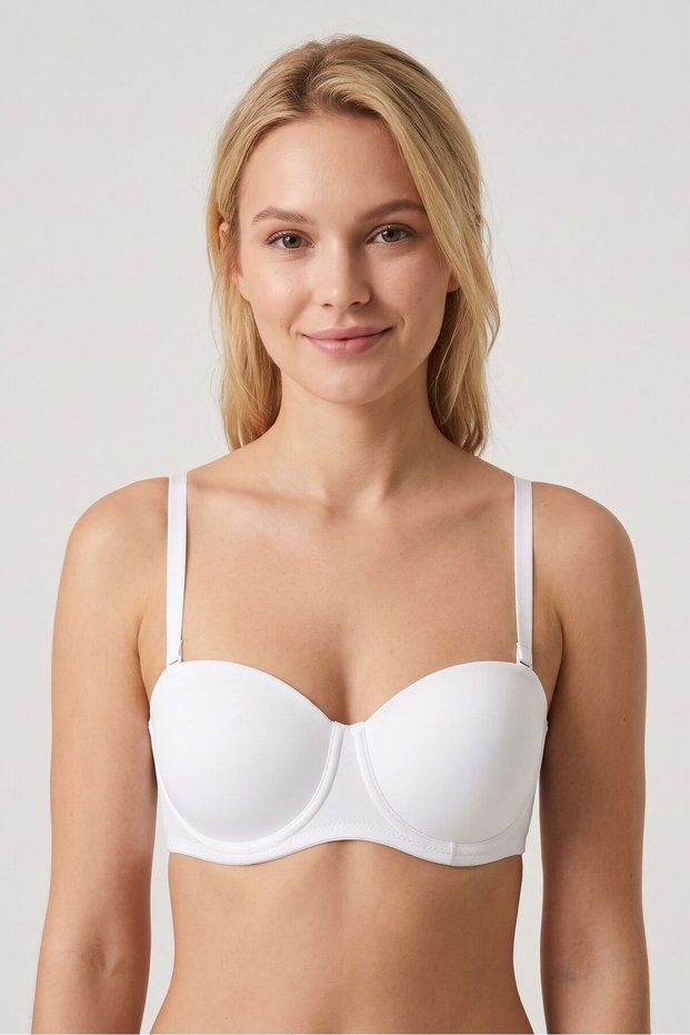Women's Ecru Micro Non-Padded Bra