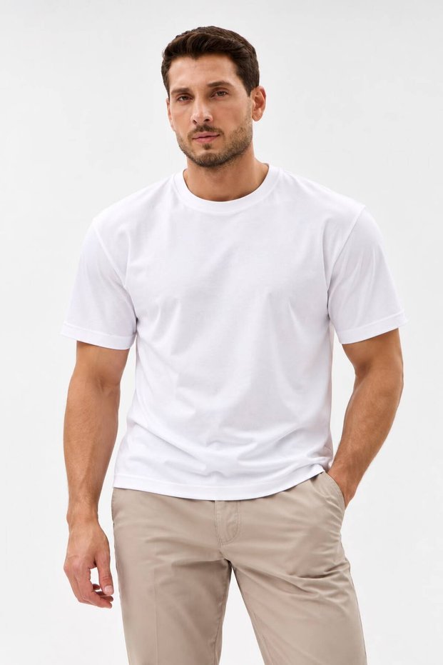 Men's/Unisex High-Quality Breathable Fabric Crew Neck T-Shirt