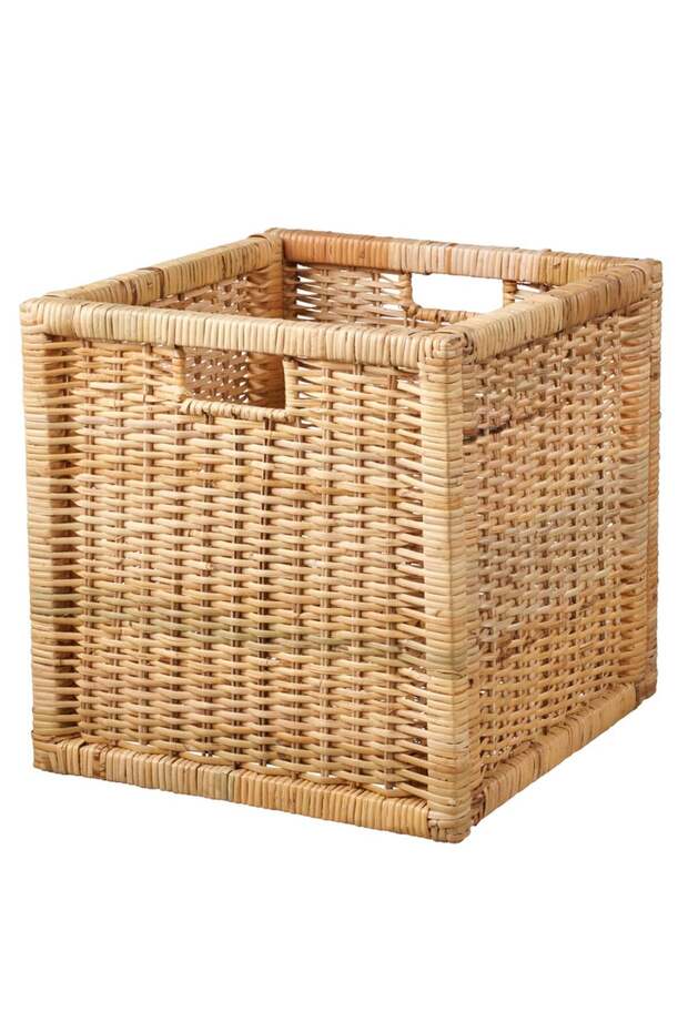 BRANÄS Basket, rattan, 32x34x32 cm