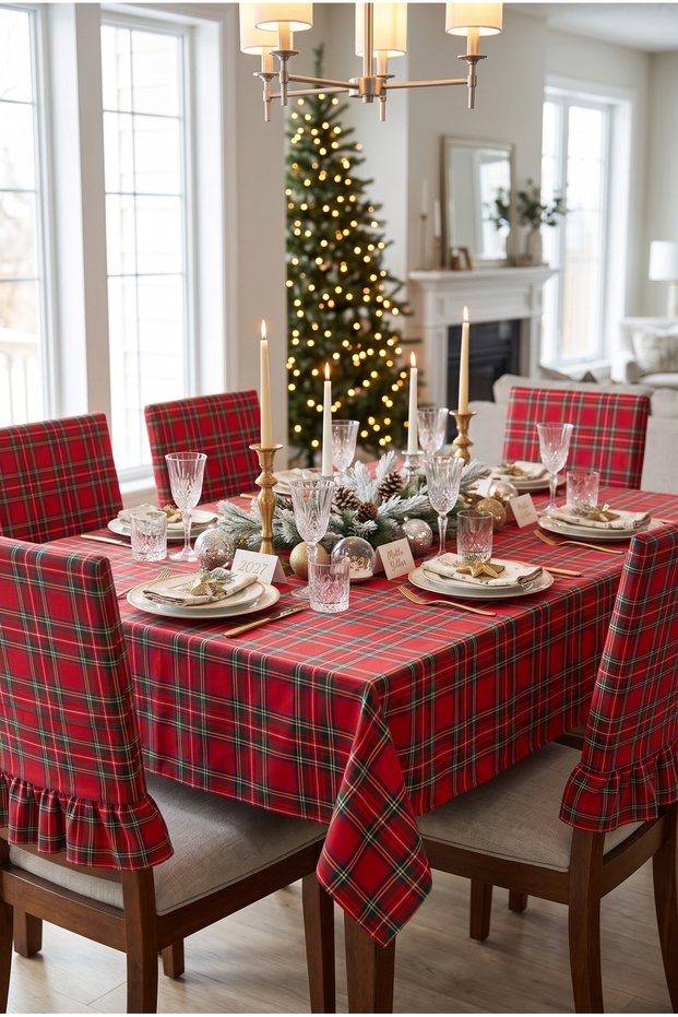 DERTSİZ tablecloth for New Year's, checked tablecloth, Pinterest, New Year's products 2027