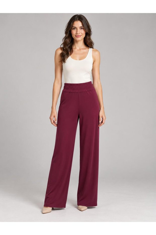 high-stretch jersey pants