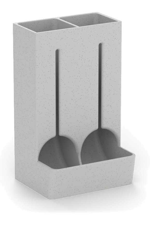Coffee Capsule Holder with 2 Compartments, Fits Standard Original-Line Coffee Capsules, Marble