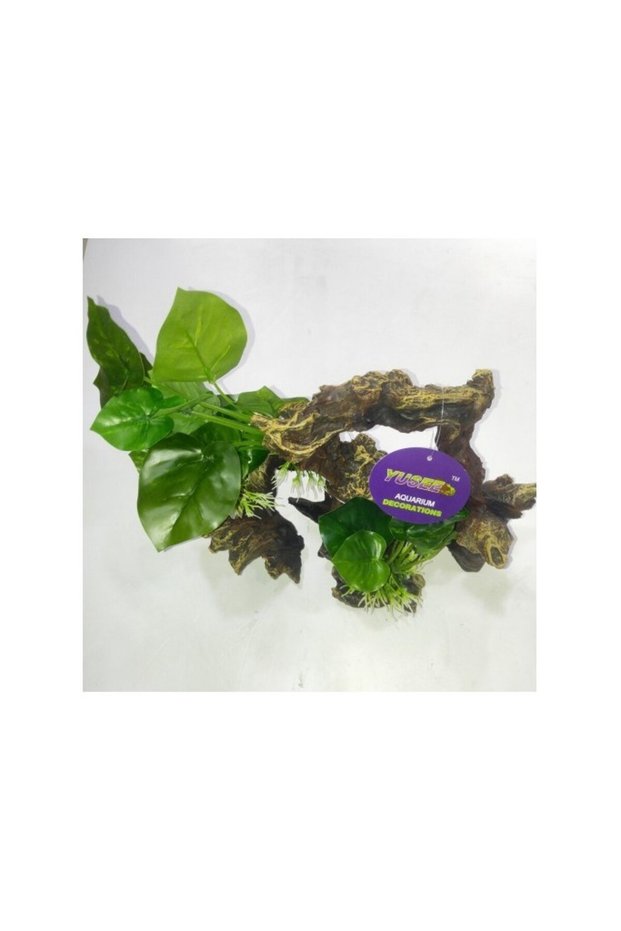 Aquarium Decoration - Artificial Plant - Ys-19513[Dimension - 26 X 14 X 24Cm]