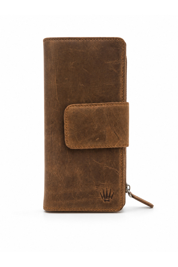 Patrick Crazy Taba Genuine Leather Phone Wallet