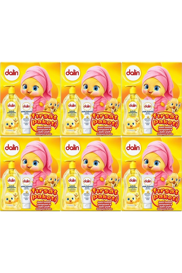 Baby Shampoo 700 mL + Diaper Rash Prevention Cream 100 mL Value Pack (Set of 6)