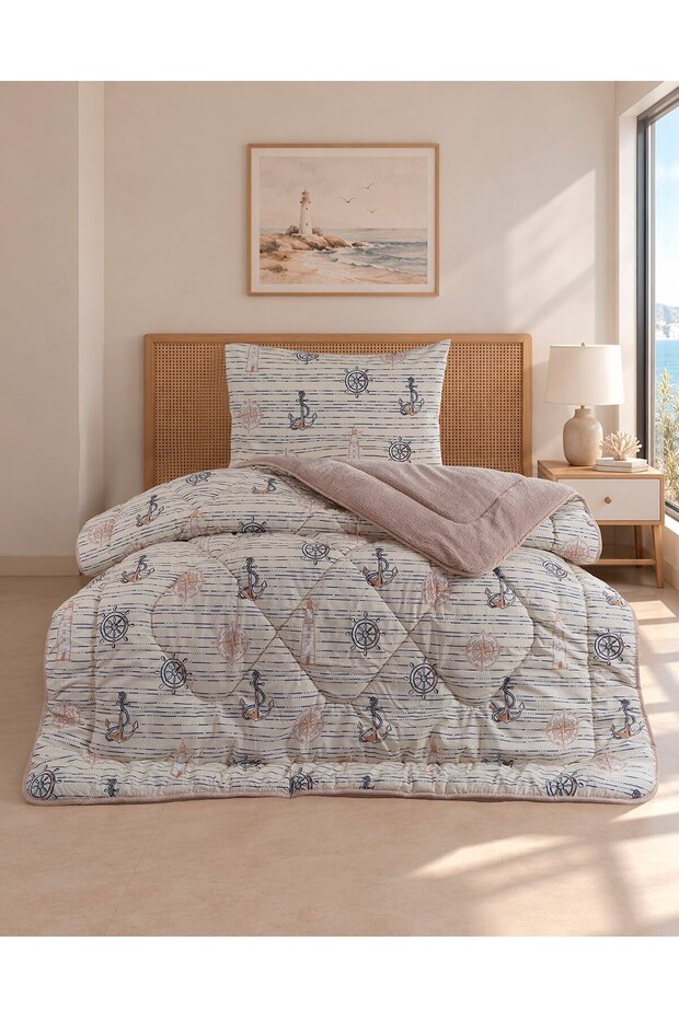 ETEHOMETEX Single-Size Luxury Welsoft Fleece Duvet Set