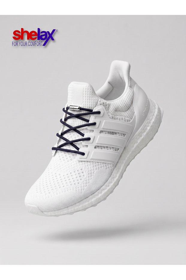 Round Metal Capsule-Locked Smart Shoelace - Dark Navy Blue