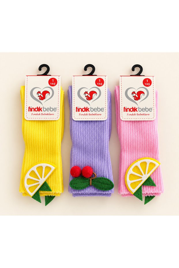 Girl's 3-Piece Socks