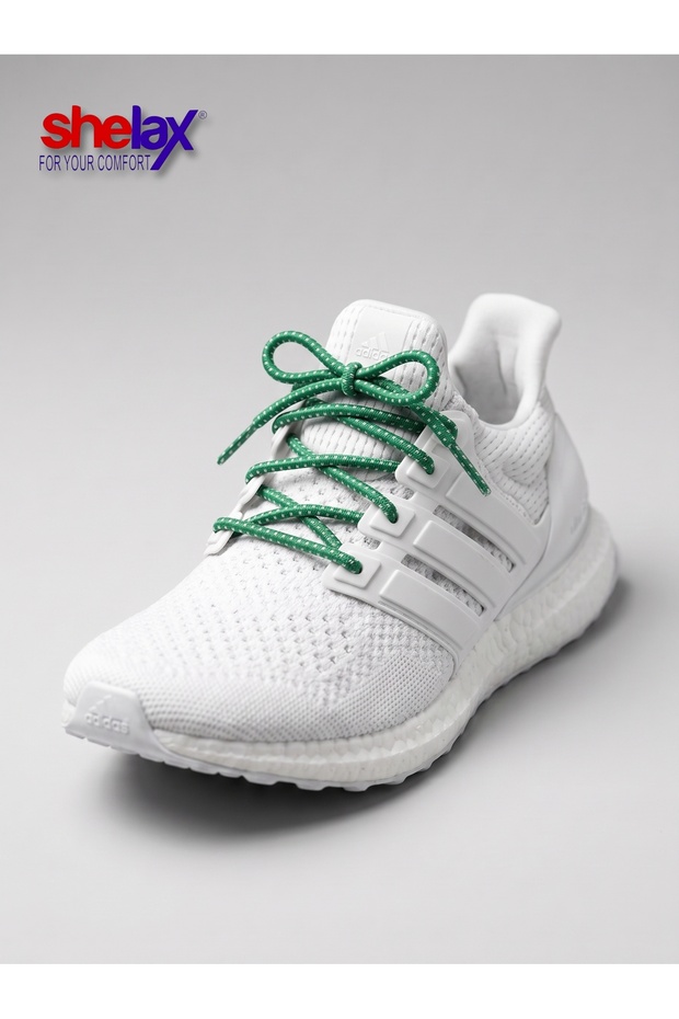 Round Smart Shoelace - Dark Green with Speckles