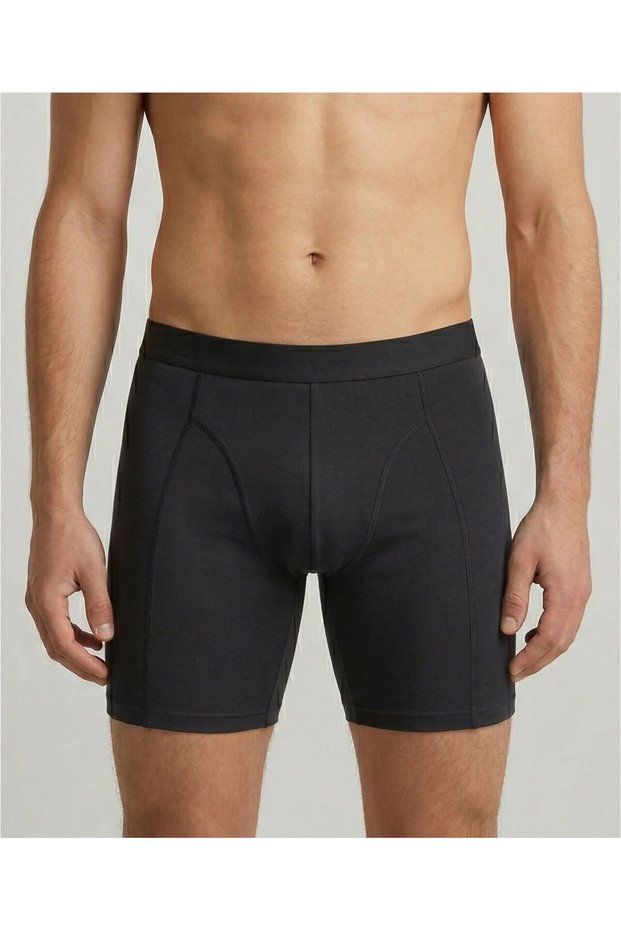 Men's Black 3-Piece Modal Men's Boxers, Soft Textured Solid Color Men's Boxers