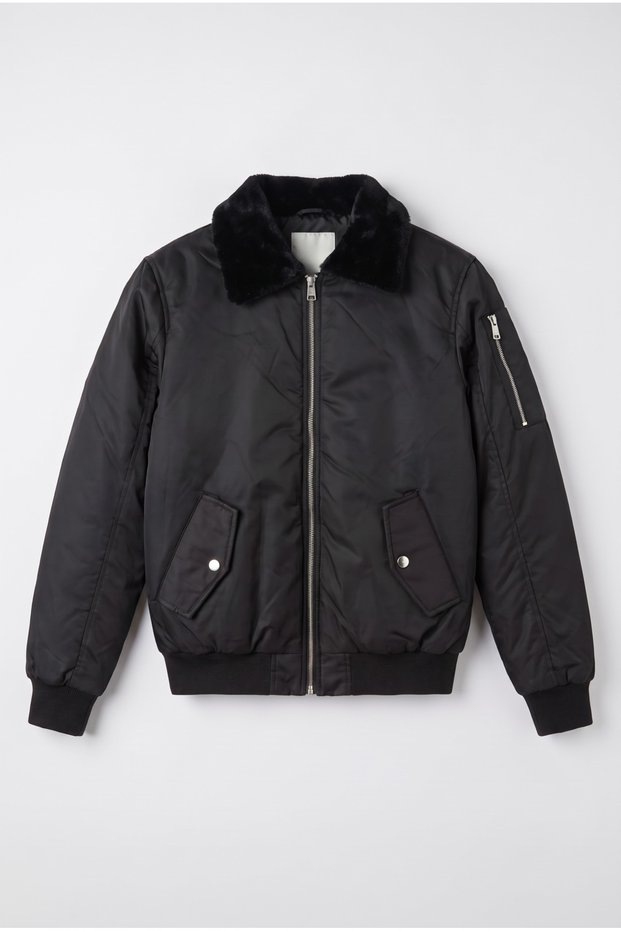 Bomber Fur Collar Coat