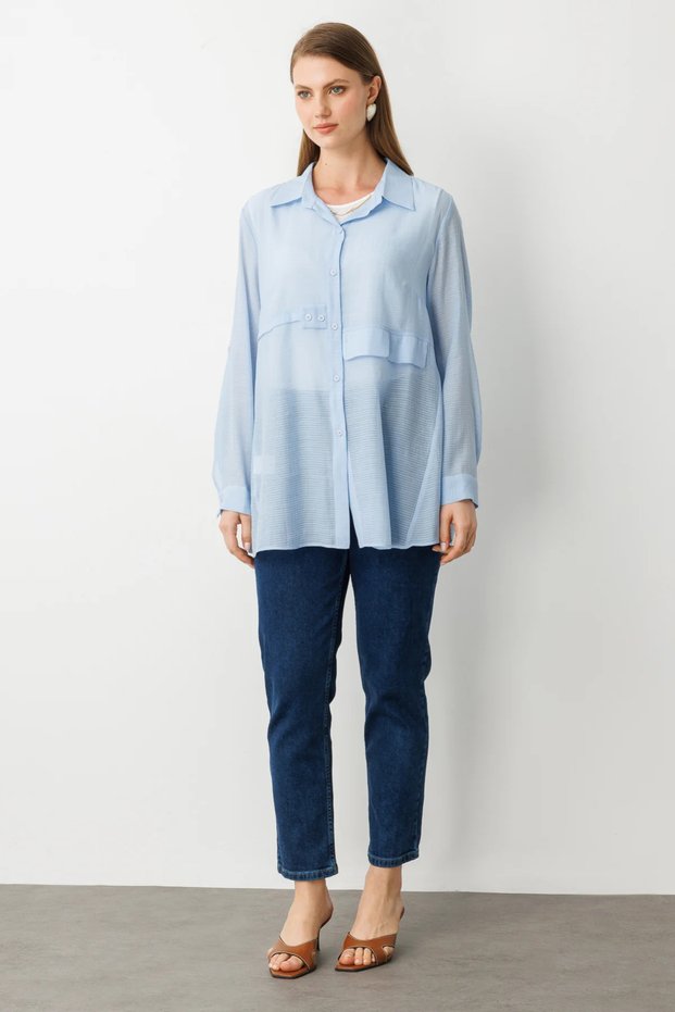 Blouse with Lining and Accessories 03650