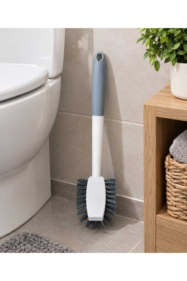 Curved Toilet and Toilet Bowl Cleaning Brush Kitchen Sink Bathroom Detail Brush