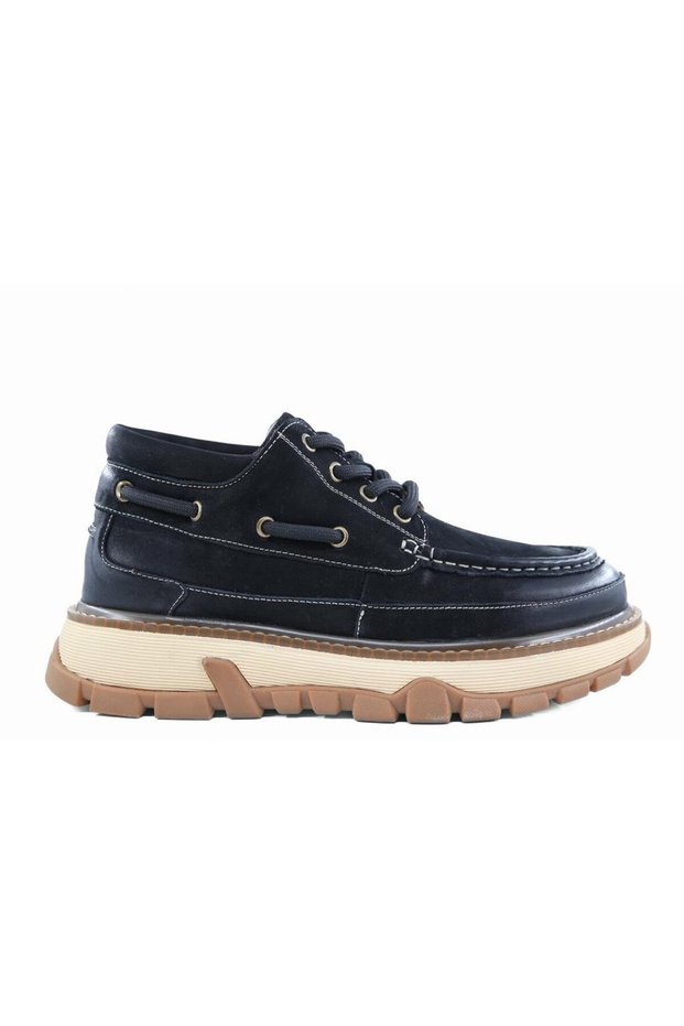 25K550 Genuine Nubuck Leather High-Top Men's Casual Shoes.