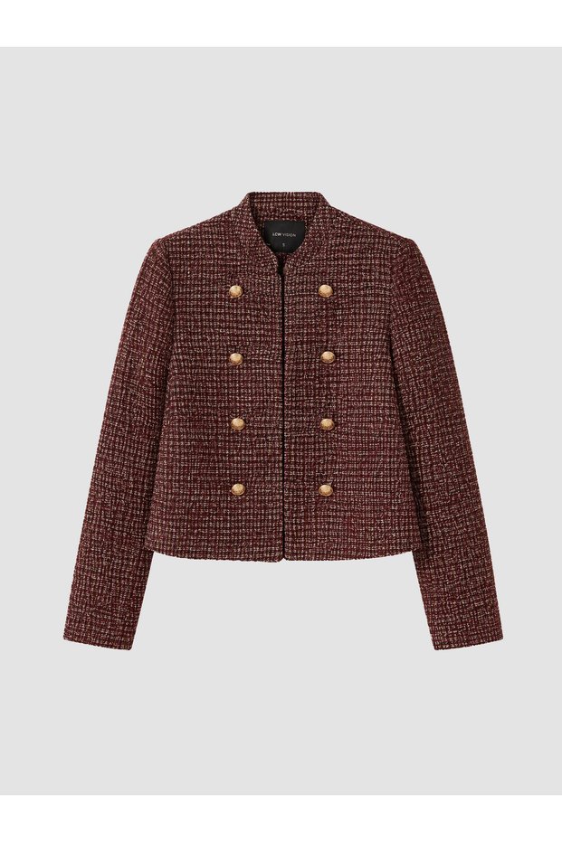 Hakim Yaka Women's Tweed Jacket