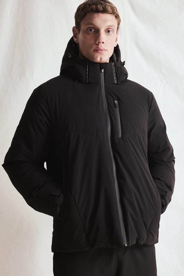 Regular Fit Hooded Zippered Waterproof Jacket H4025Ax26Wn