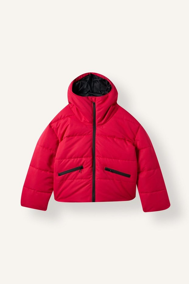 Zippered Hooded Puffer Jacket for Girls I1324A826Au