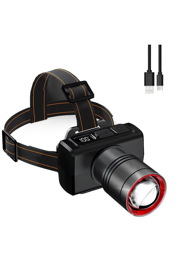 white LED USB Rechargeable Headlamp Super Bright Head Light Motion Sensor Front Led Head Flashlight