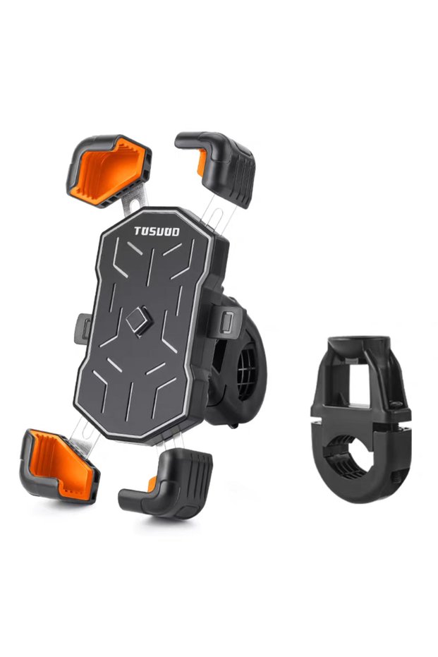 Handlebar Orange TOSUOD Bike Phone Mount 360° Rotatable Phone Holder For Mountain Bike Moto Motorcyc