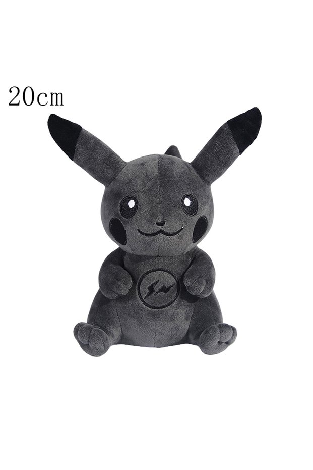 Pikachu Black 20cm Pokopia Light Color And Pixel Pikachu Cos Eevee Cosplay Plush Toys Charizard Pelu