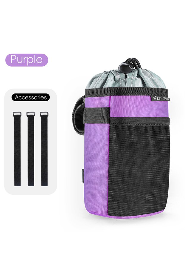 0707411 Purple WEST BIKING Multifunctional Bike Bag Water Bottle Storage Bag Bike Saddle Bag MTB Bic