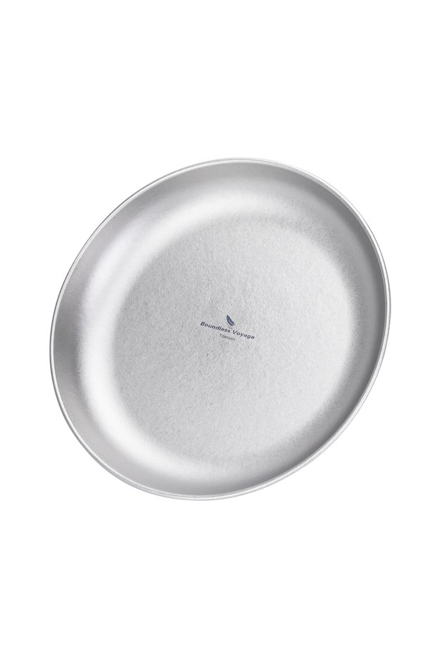 Crsytal Ti1103T Boundless Voyage Camping Plate Titanium Dinner Plate Stackable Kitchen Tableware Reu
