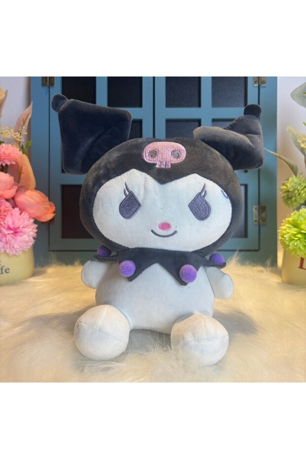 25cm-A New Kawaii 25cm San-rio Plush Toy Jade Dog Ku-romi Dressing Doll Doll Plush Toy Stuffed Anima