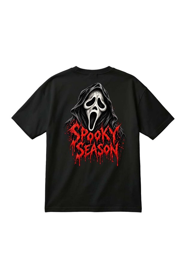 HALLOWEEN GHOST Printed Unisex Oversized T-Shirt