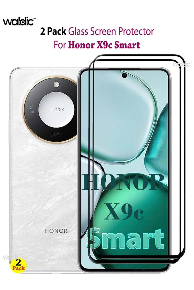 حزمة من واقيات الشاشة لهاتف Honor X9c Smart (قطعتان) | زجاج مقوى متوفر في مجموعة P
