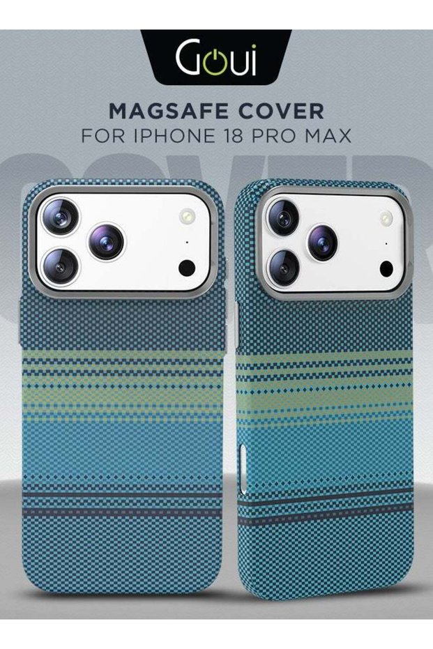 غطاء حماية لهاتف iPhone 18 Pro Max / 17 Pro Max – تصميم أنيق بنقشة منسوجة، حواف مرتفعة لحماية الهاتف.