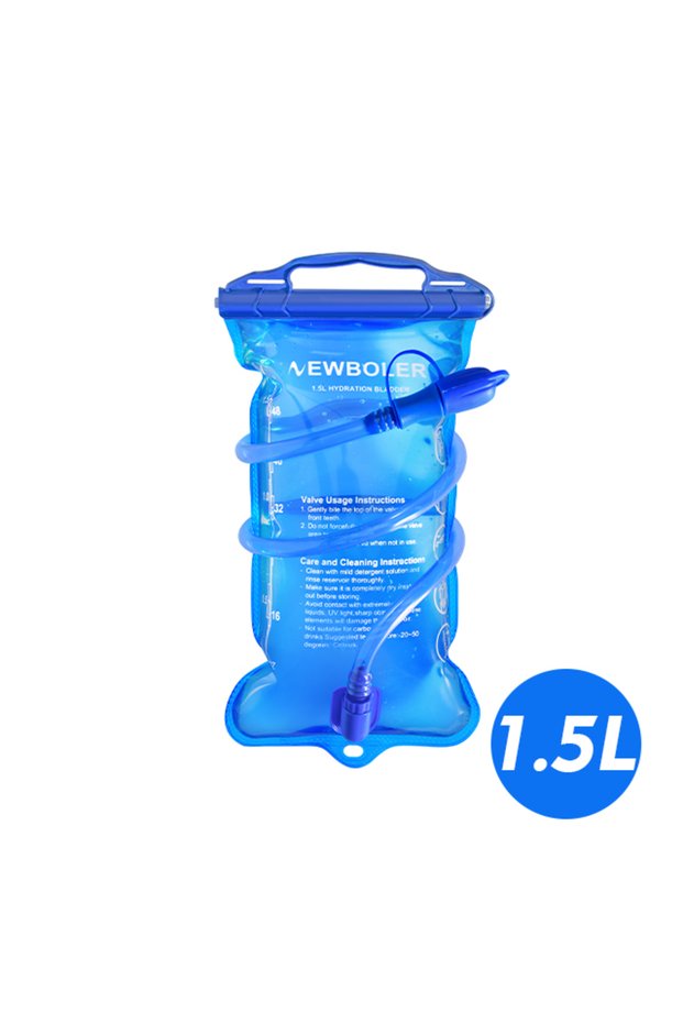 BOT241-BLU-1.5L Water Bladder Water Reservoir Hydration Pack Storage Bag BPA Free 1/1.5/ 2/ 3L Mount