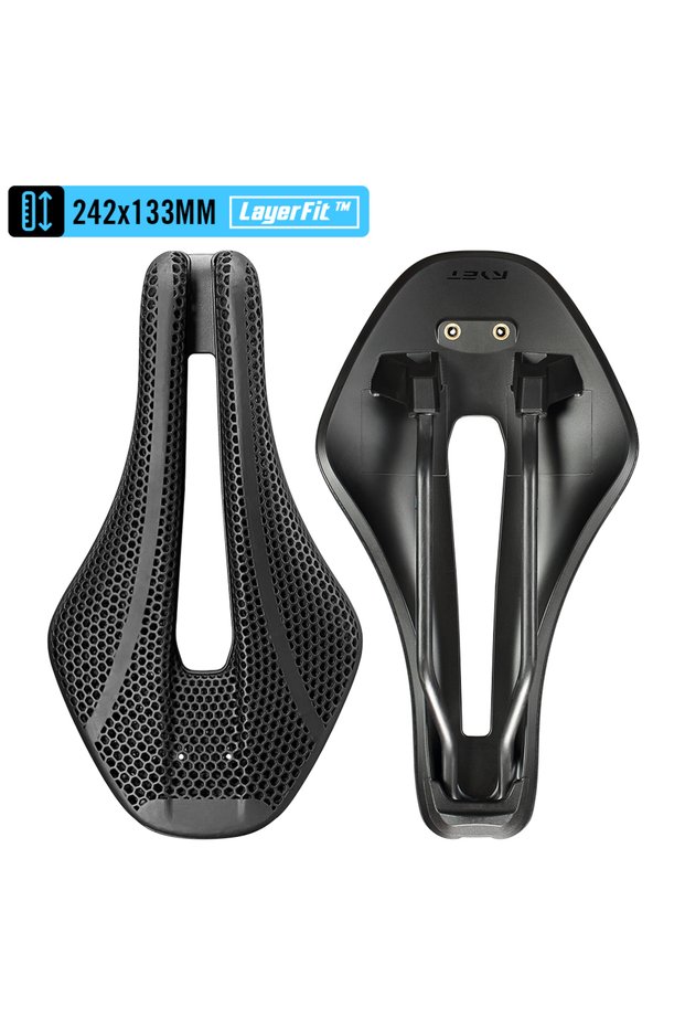 133mm-3D-TT01 2025 RYET TT01 Triathlon Saddle 179g Short Nose Aero Design Carbon Reinforced Nylon Sh