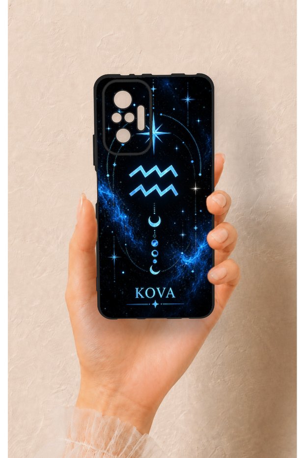 Redmi Note 10 Pro Compatible Bucket Constellation-Themed Patterned Silicone Case.