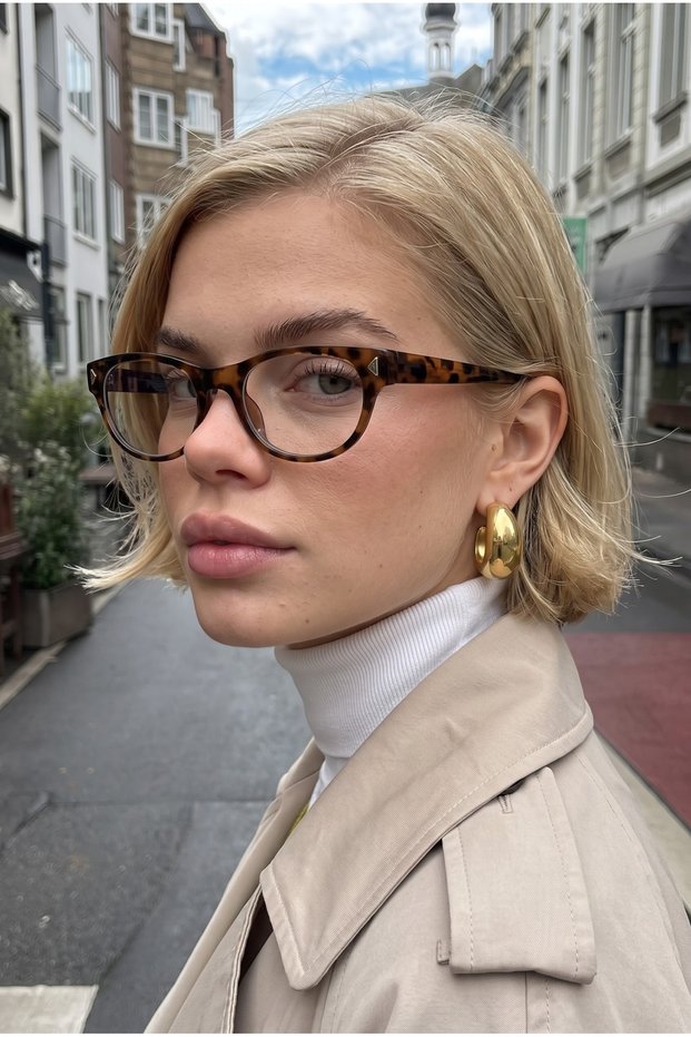 Larissa Leopard-Framed Ultra-Light Blue Light Filter Blue Block Women's Screen Glasses.