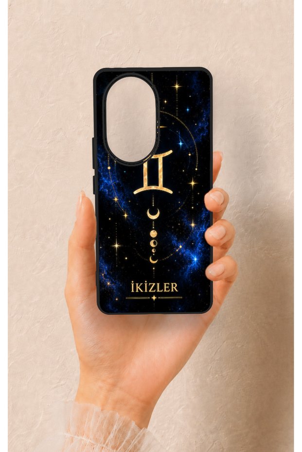 Honor 200 Pro 5g Compatible Silicone Case with a Gemini Zodiac-Themed Design.
