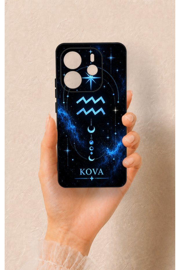Redmi Note 14 4g Compatible Bucket Constellation-Themed Patterned Silicone Case.