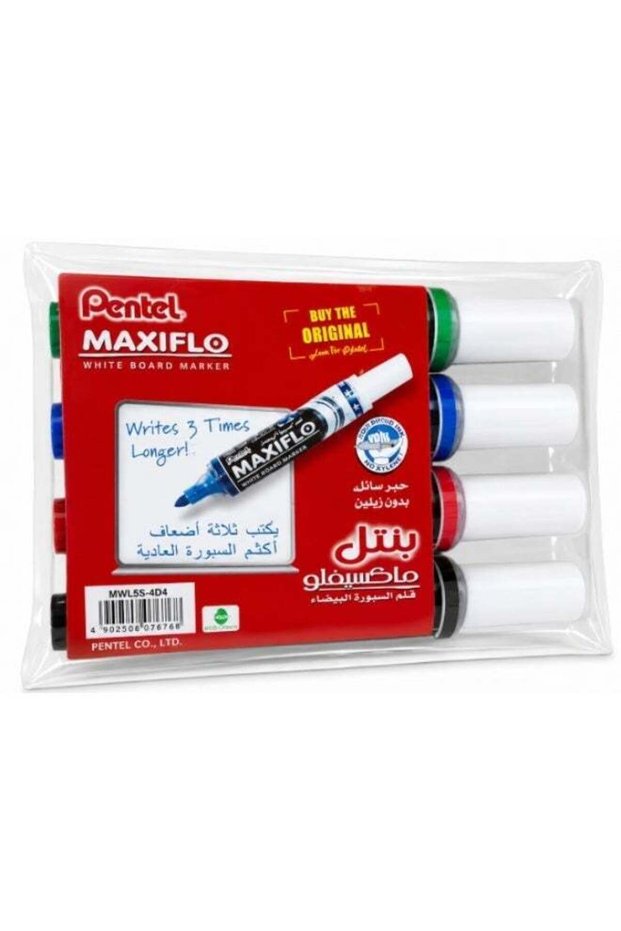 Maxiflo White Board Marker Set - 4 Colors