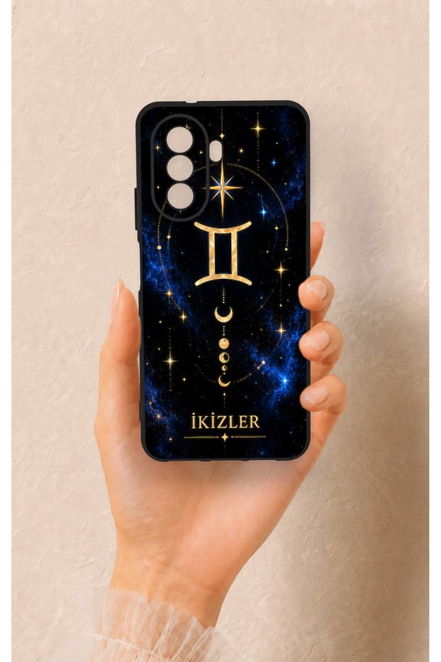 Huawei Nova Y70 Compatible Silicone Case with a Gemini Zodiac-Themed Pattern.