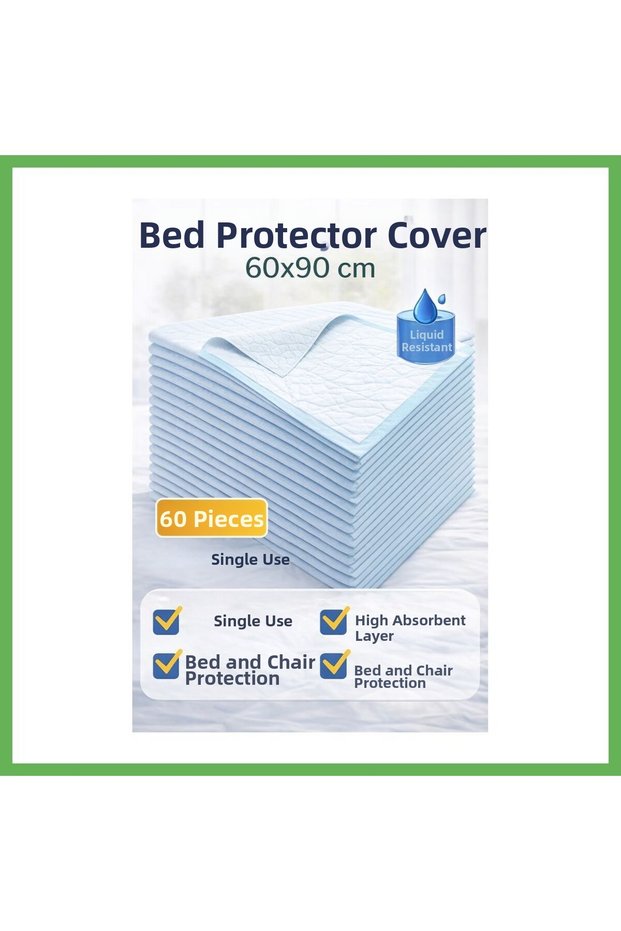 Bedspread 60x90 cm, 60-Pack, Disposable, Liquid-Proof Patient Pads GEN01