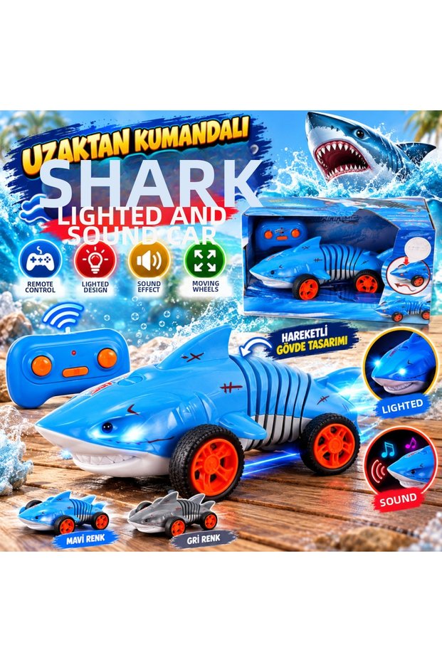 765-33 2 4g Remote-Controlled Shark with Sound and Lights GEN01