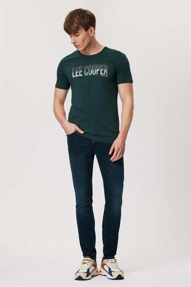 Jeff Men's Regular-Waist Slim-Fit Very Narrow-Leg Blue Jeans