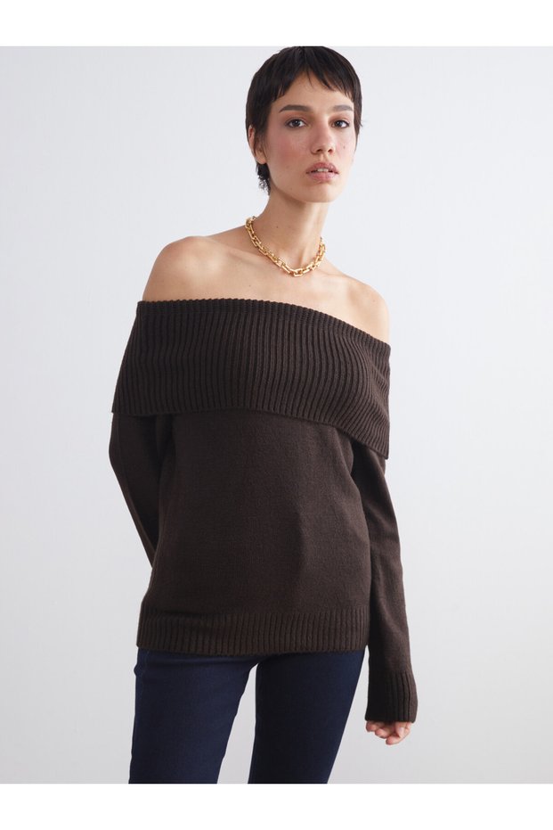 I Wide Roba Collar Women's Knitwear Sweater from Freezen Store